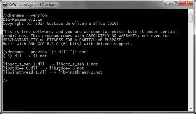 Download web tool or web app DIG Rename
