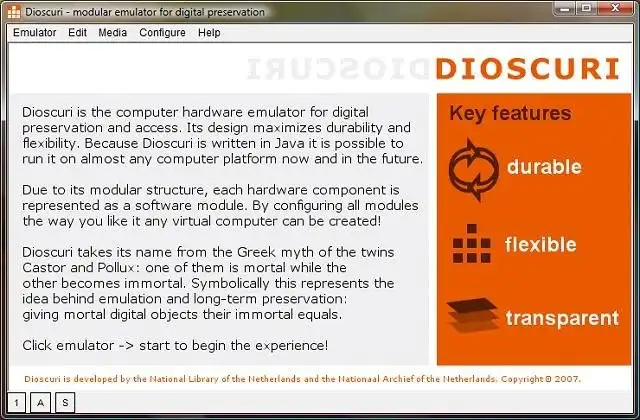 Download web tool or web app Dioscuri - modular emulator