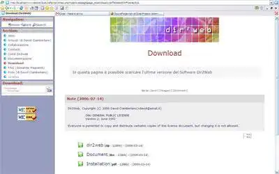 Download de webtool of webapp dir2web CMS-webinterface om in Windows online via Linux online te draaien