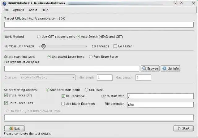 Download webtool of webapp DirBuster