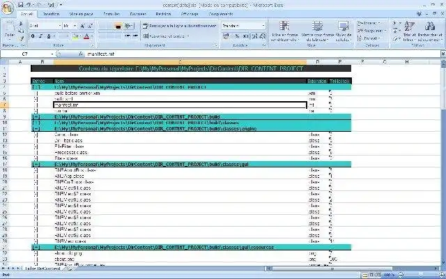 Download web tool or web app DirContent
