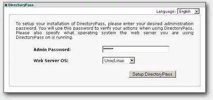 قم بتنزيل أداة الويب أو تطبيق الويب DirectoryPass