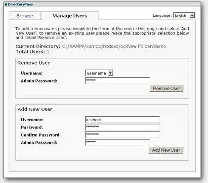 Download web tool or web app DirectoryPass