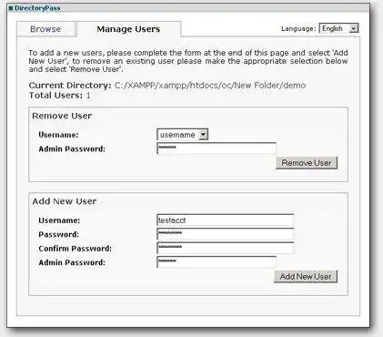 Muat turun alat web atau aplikasi web DirectoryPass