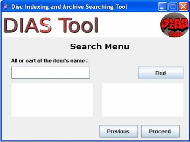 Download web tool or web app Disc Indexing and Archive Searching Tool