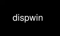 Run dispwin in OnWorks free hosting provider over Ubuntu Online, Fedora Online, Windows online emulator or MAC OS online emulator