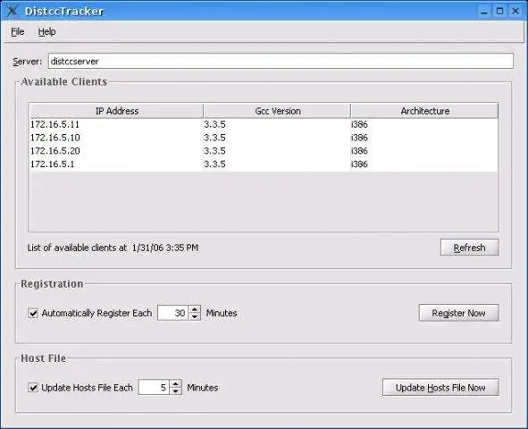 Download web tool or web app DistccTracker