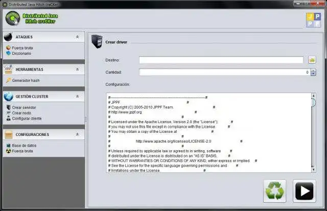 Descargue la herramienta web o la aplicación web Distributed Java HAsh craCKer