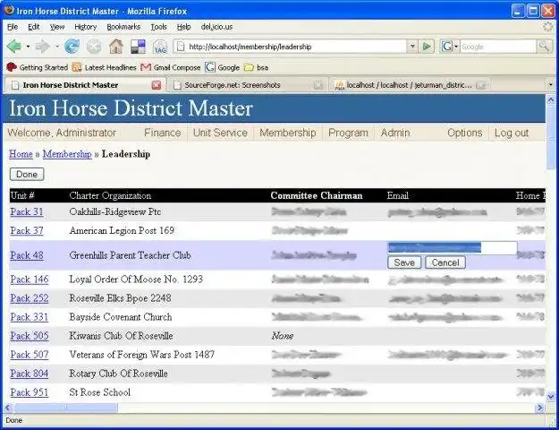 Download web tool or web app DistrictMasterPHP