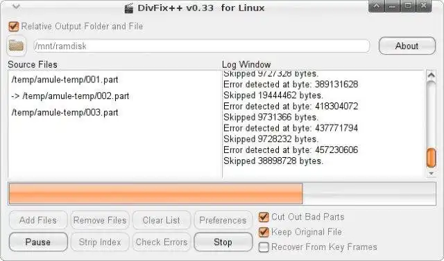 Завантажте веб-інструмент або веб-програму DivFix++, щоб працювати в Windows онлайн через Linux онлайн