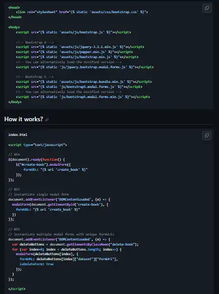 Web aracını veya web uygulamasını indirin Django Bootstrap Modal Forms