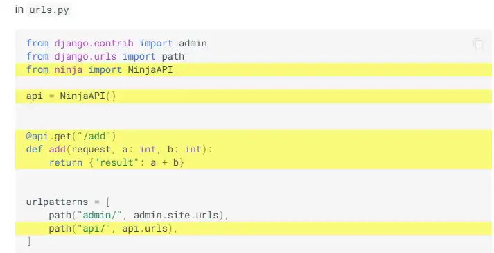 Télécharger l'outil Web ou l'application Web Django Ninja