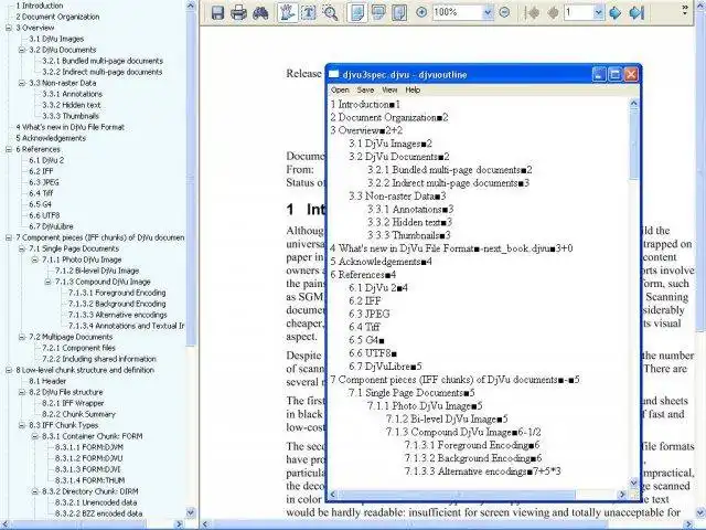 Download web tool or web app DjVuOutline