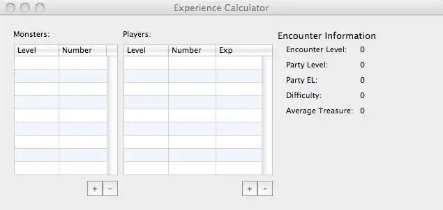 Scarica lo strumento Web o l'app Web DnD Experience Calculator per l'esecuzione in Linux online