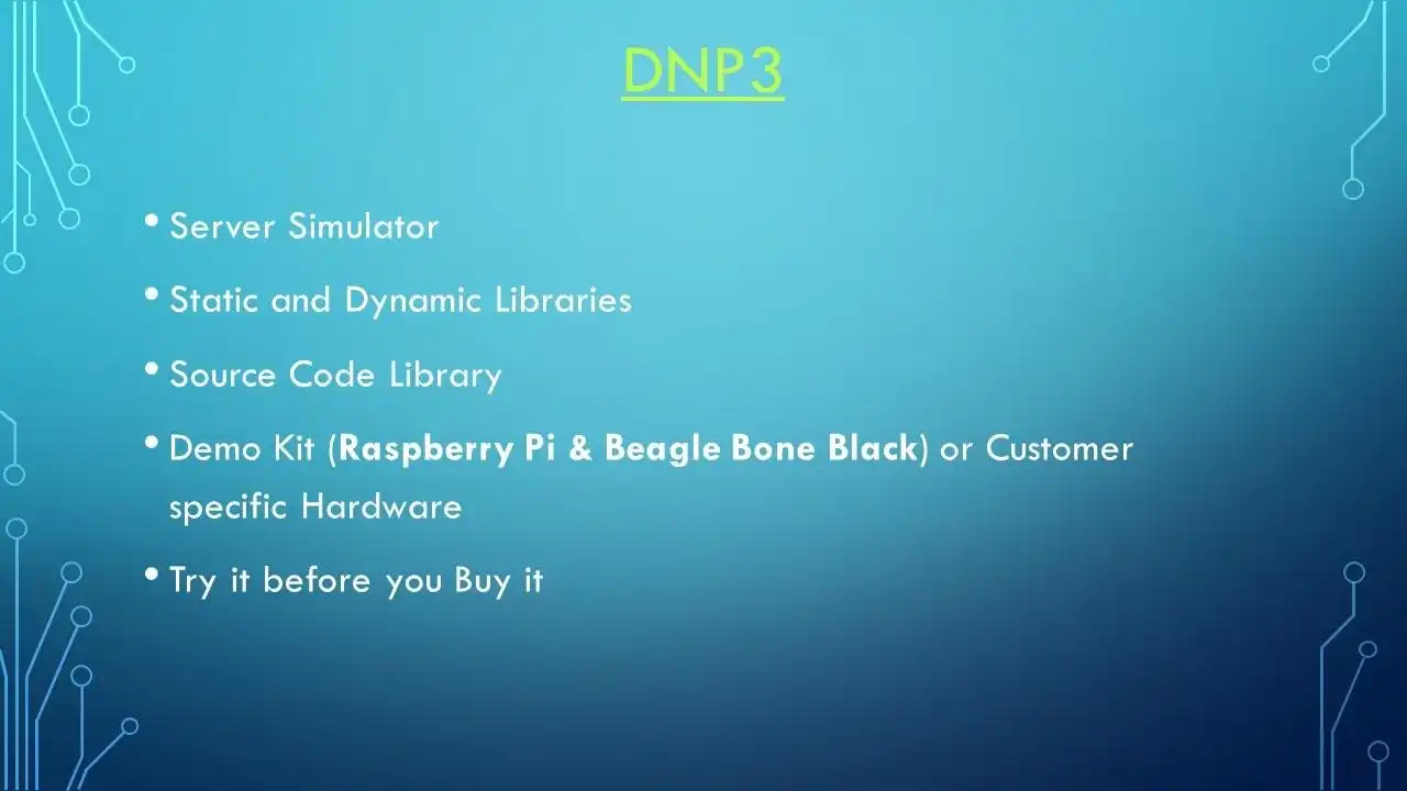 웹 도구 또는 웹 앱 다운로드 DNP3 프로토콜 Linux Arm Posix 프로그램