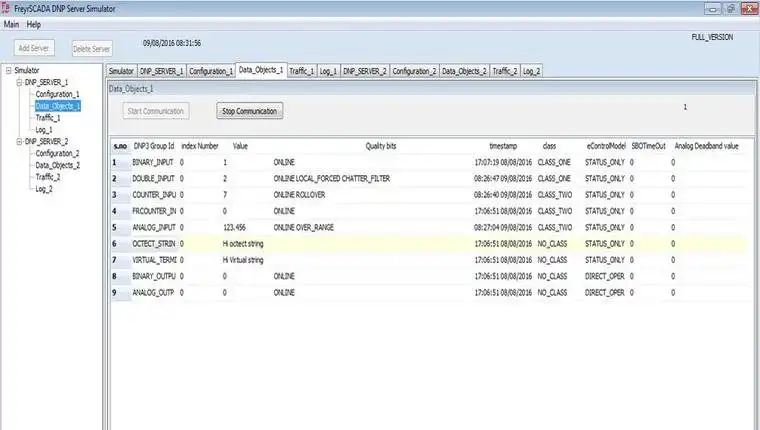 下载网络工具或网络应用程序 DNP3 RTU IED 外站服务器模拟器