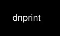Run dnprint in OnWorks free hosting provider over Ubuntu Online, Fedora Online, Windows online emulator or MAC OS online emulator