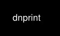 Esegui dnprint nel provider di hosting gratuito OnWorks su Ubuntu Online, Fedora Online, emulatore online Windows o emulatore online MAC OS