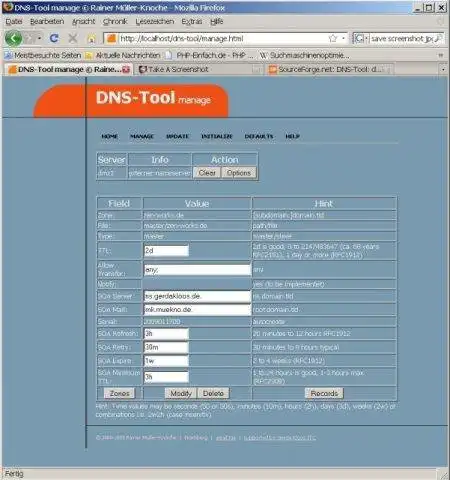 قم بتنزيل أداة الويب أو أداة DNS لتطبيق الويب