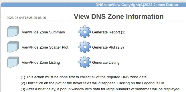 ওয়েব টুল বা ওয়েব অ্যাপ DNSzoneView ডাউনলোড করুন