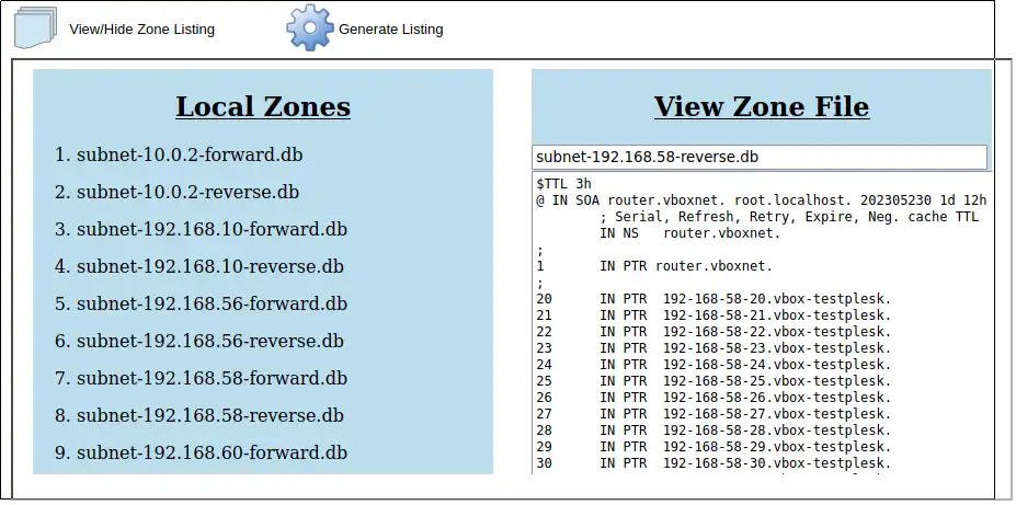 Download web tool or web app DNSzoneView