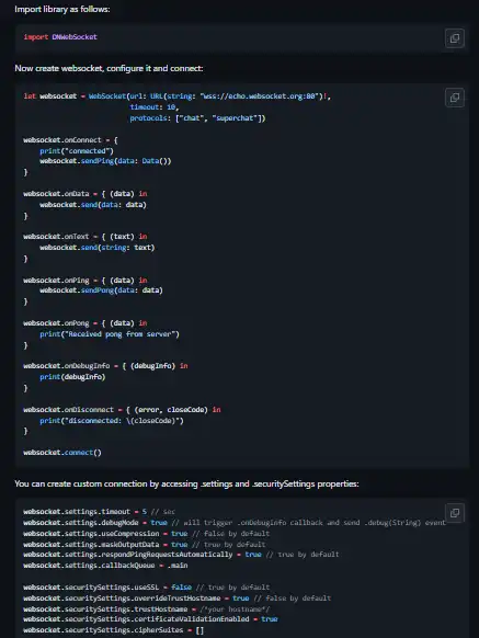 Tải xuống công cụ web hoặc ứng dụng web DNWebSocket