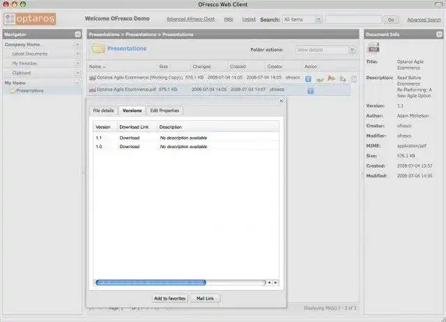 Descargue la herramienta web o la aplicación web DoCASU: interfaz de usuario personalizada de Alfresco