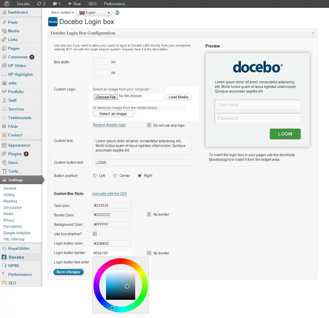 Download web tool or web app Docebo ELearning WordPress Plugin