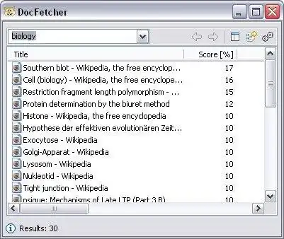 Download webtool of webapp DocFetcher