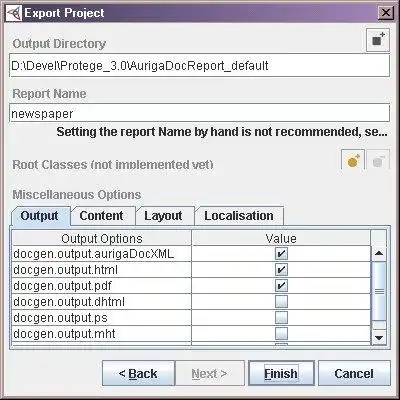 Завантажте веб-інструмент або веб-додаток Docgen: генератор звітів для Protege