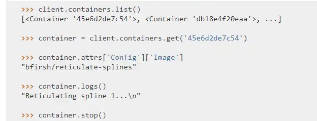 Scarica lo strumento Web o l'app Web Docker SDK per Python