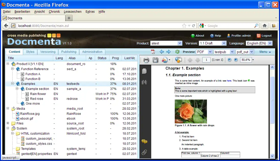 Download webtool of webapp Docmenta