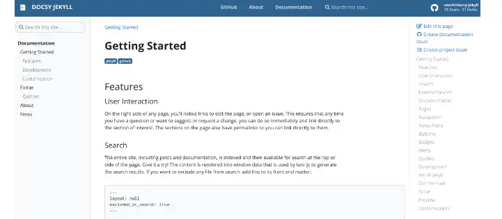 Download web tool or web app Docsy Jekyll Theme