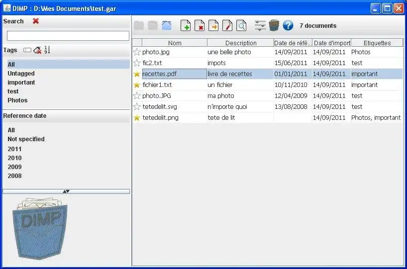 Download web tool or web app Documents In My Pocket (dimp)