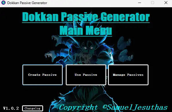 Download web tool or web app Dokkan Passive Generator