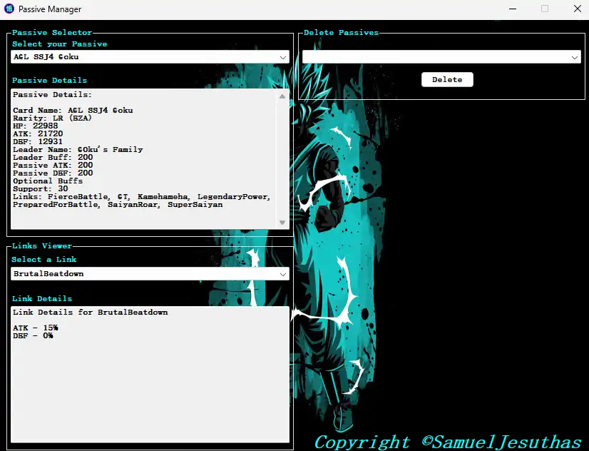 ابزار وب یا برنامه وب Dokkan Passive Generator را دانلود کنید