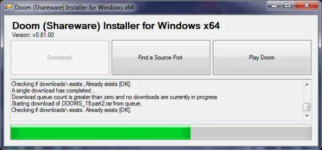 下载适用于 Windows x64 的 Web 工具或 Web 应用程序 Doom Shareware Installer 以通过 Linux 在线在 Windows 中在线运行