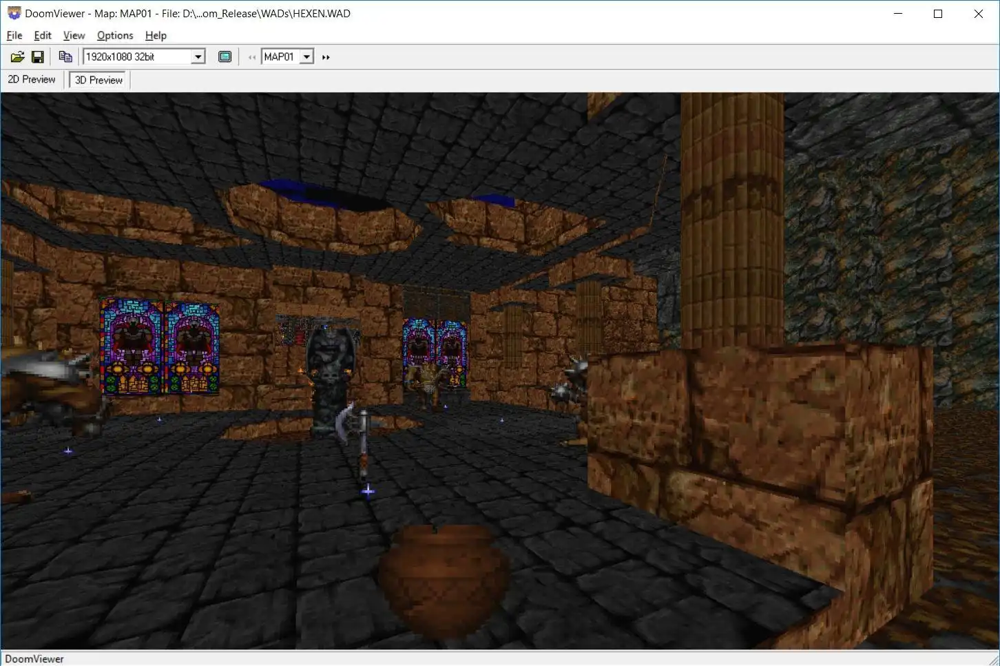 Download web tool or web app DoomViewer to run in Windows online over Linux online