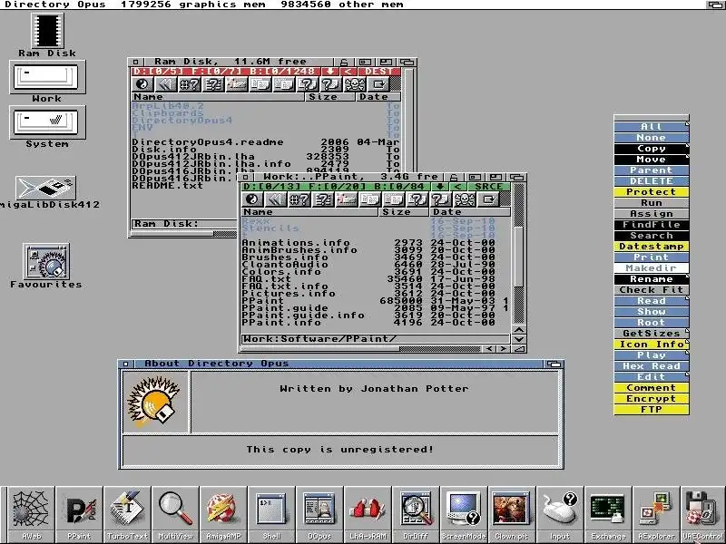 Download web tool or web app Dopus5 – Directory Opus 5 (Amiga)