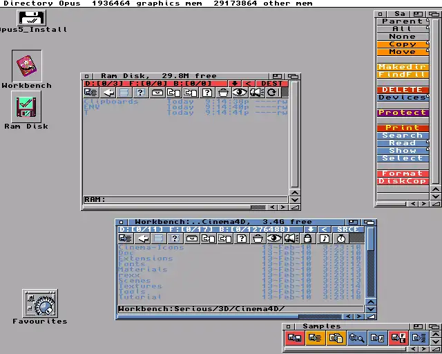 Web aracını veya web uygulamasını indirin Dopus5 – Directory Opus 5 (Amiga)