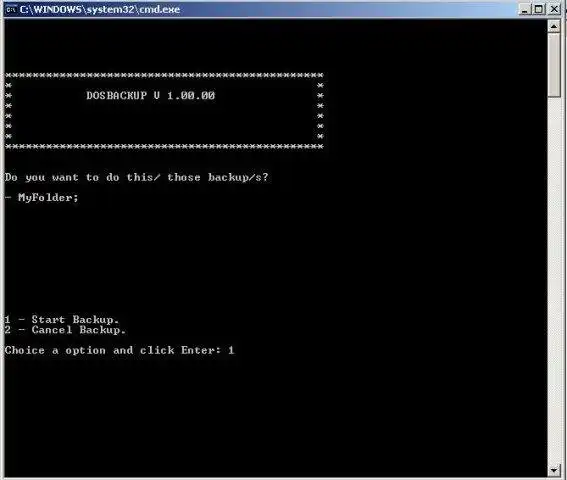 Download web tool or web app DOSBackup