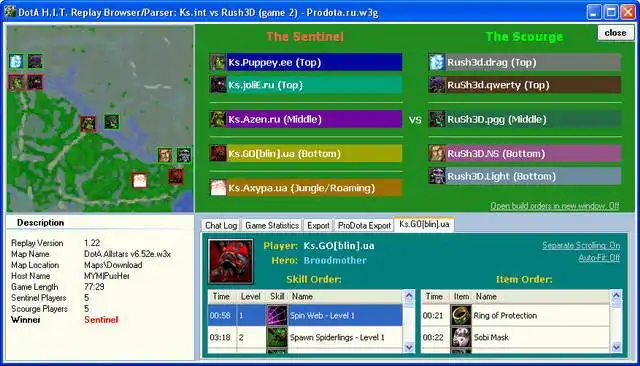 Download web tool or web app DotaHIT to run in Windows online over Linux online
