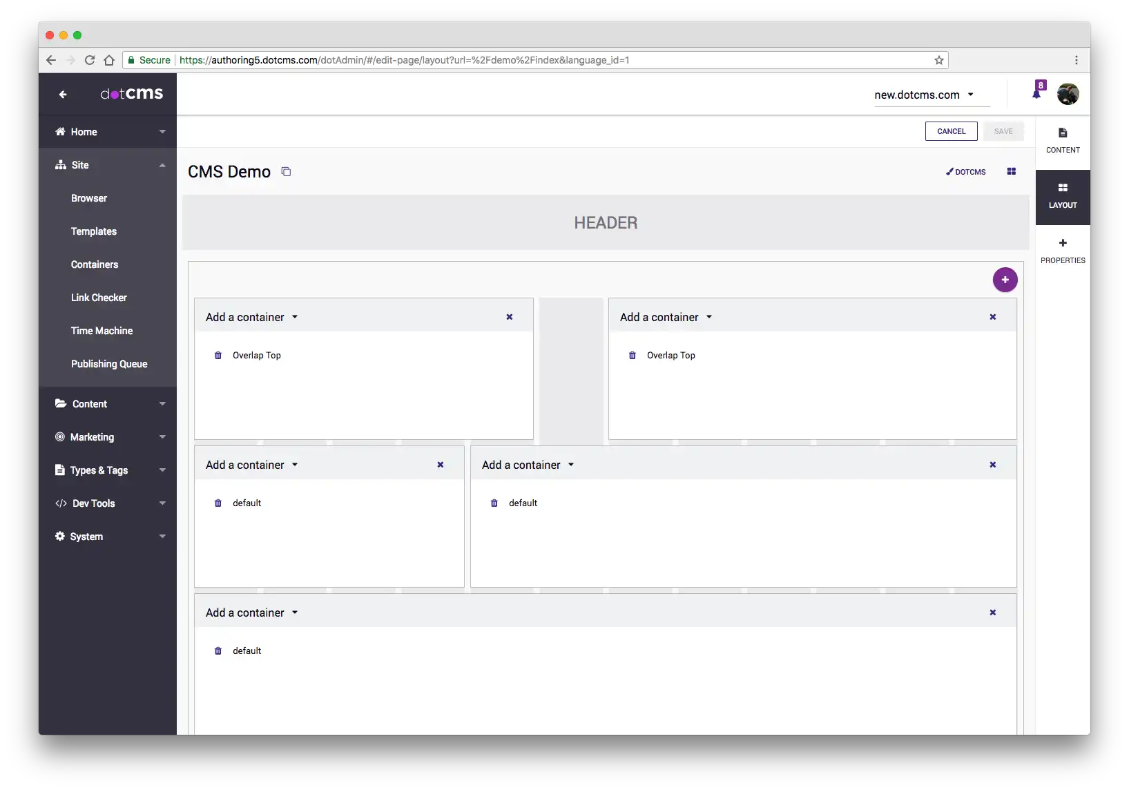 Baixe a ferramenta da web ou o aplicativo da web dotCMS