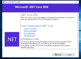 Scarica lo strumento web o l'app web dotnet sdk