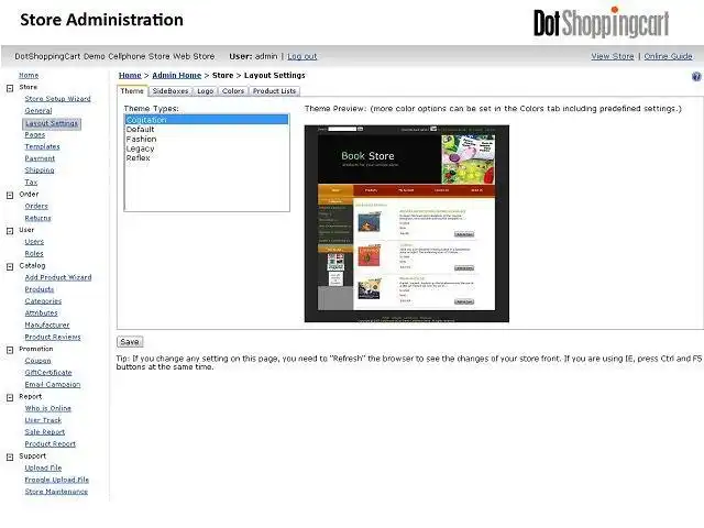 Mag-download ng web tool o web app na DotShoppingCart