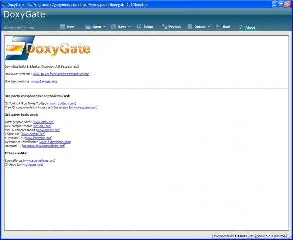 Загрузите веб-инструмент или веб-приложение DoxyGate