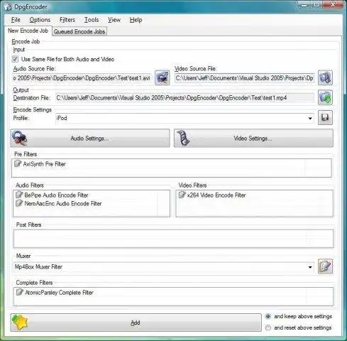 Download web tool or web app DpgEncoder