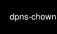 Run dpns-chown in OnWorks free hosting provider over Ubuntu Online, Fedora Online, Windows online emulator or MAC OS online emulator