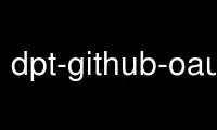 เรียกใช้ dpt-github-oauth ในผู้ให้บริการโฮสต์ฟรีของ OnWorks ผ่าน Ubuntu Online, Fedora Online, โปรแกรมจำลองออนไลน์ของ Windows หรือโปรแกรมจำลองออนไลน์ของ MAC OS