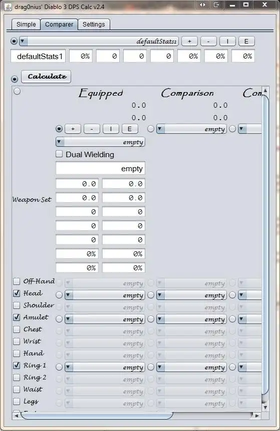 Unduh alat web atau aplikasi web drag0nius Diablo 3 DpS Calculator